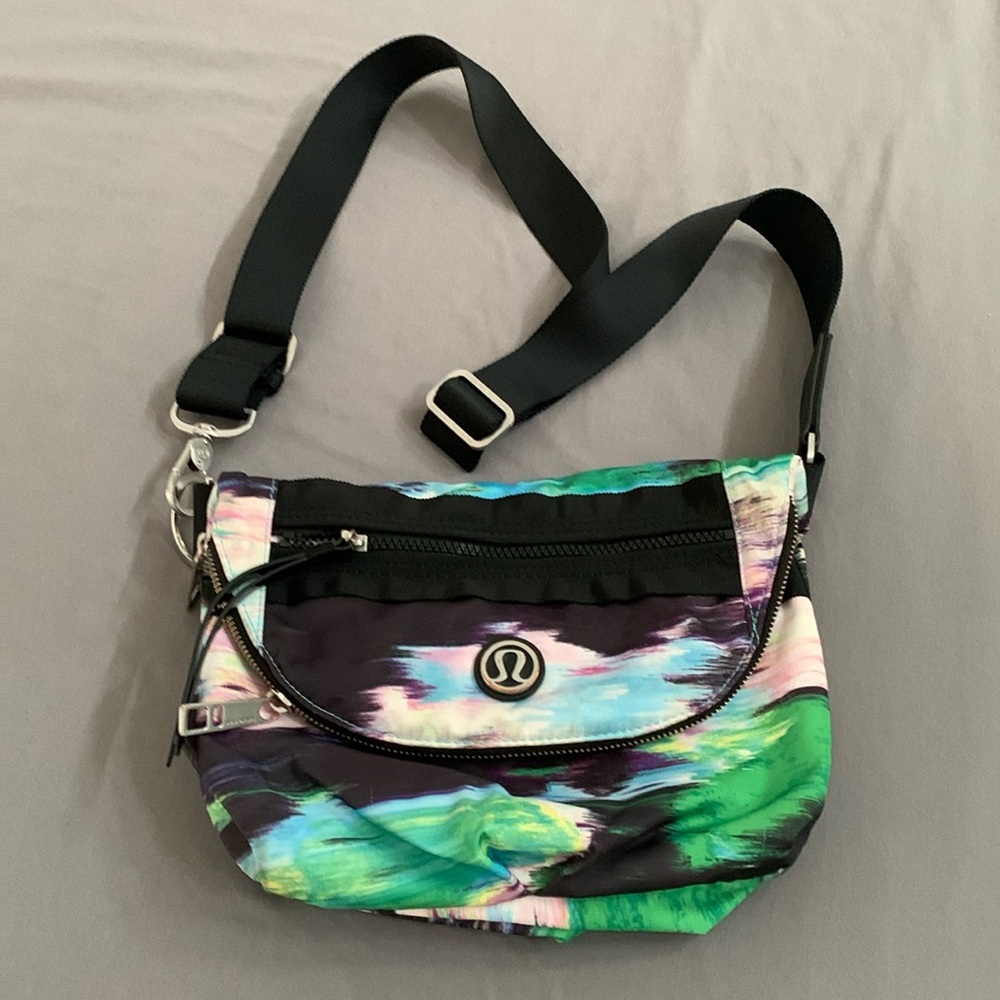 Lululemon All Night Festival bag, multi-color with black strap
